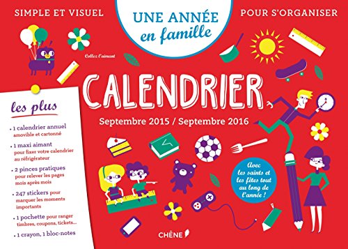 Télécharger Une année en famille Calendrier de la famille, sept 2015/sept 2016 Gratuit