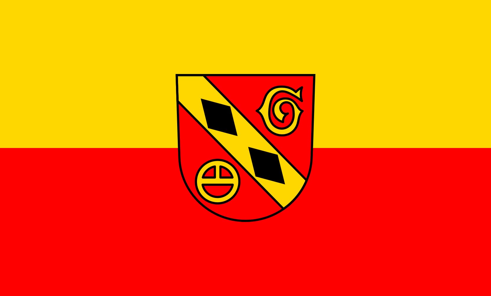 Drapeau Neulingen抗風90x150cm防止撕裂的1.35m²大規格景觀旗幟