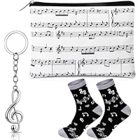 Xuniea Set de Regalo Musical de 3 Piezas Bolsa de Cosméticos