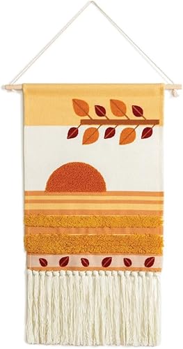 Kaplan - Tapiz tejido de otoño de aprendizaje temprano, decoración para colgar en la pared del aula inspirada en la naturaleza