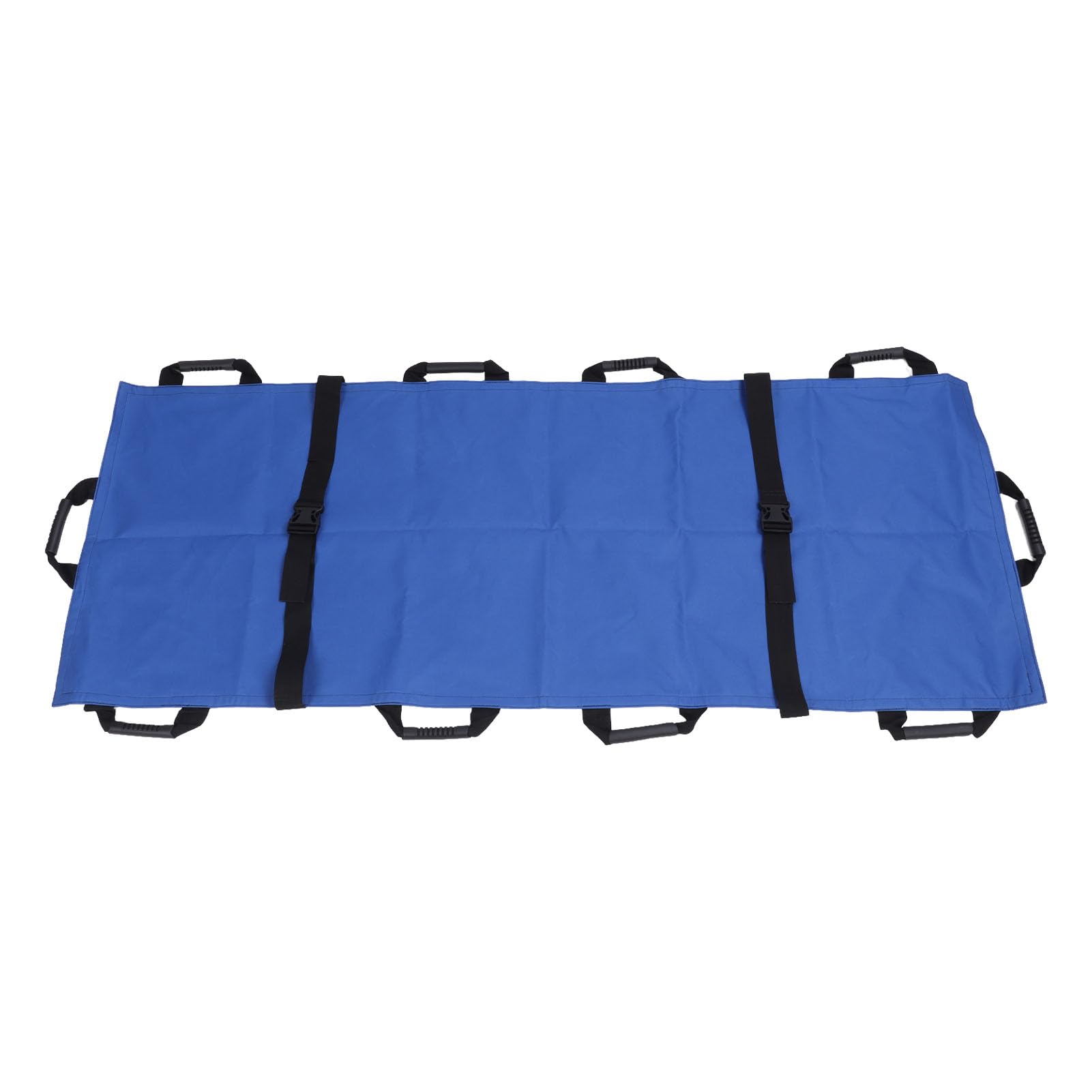 Almohadilla de posicionamiento para Cama con 10 Asas reforzadas para Levantar y reposicionar - Hoja de Transferencia de Hoja de Giro de Paciente Reutilizable Tela Oxford Azul