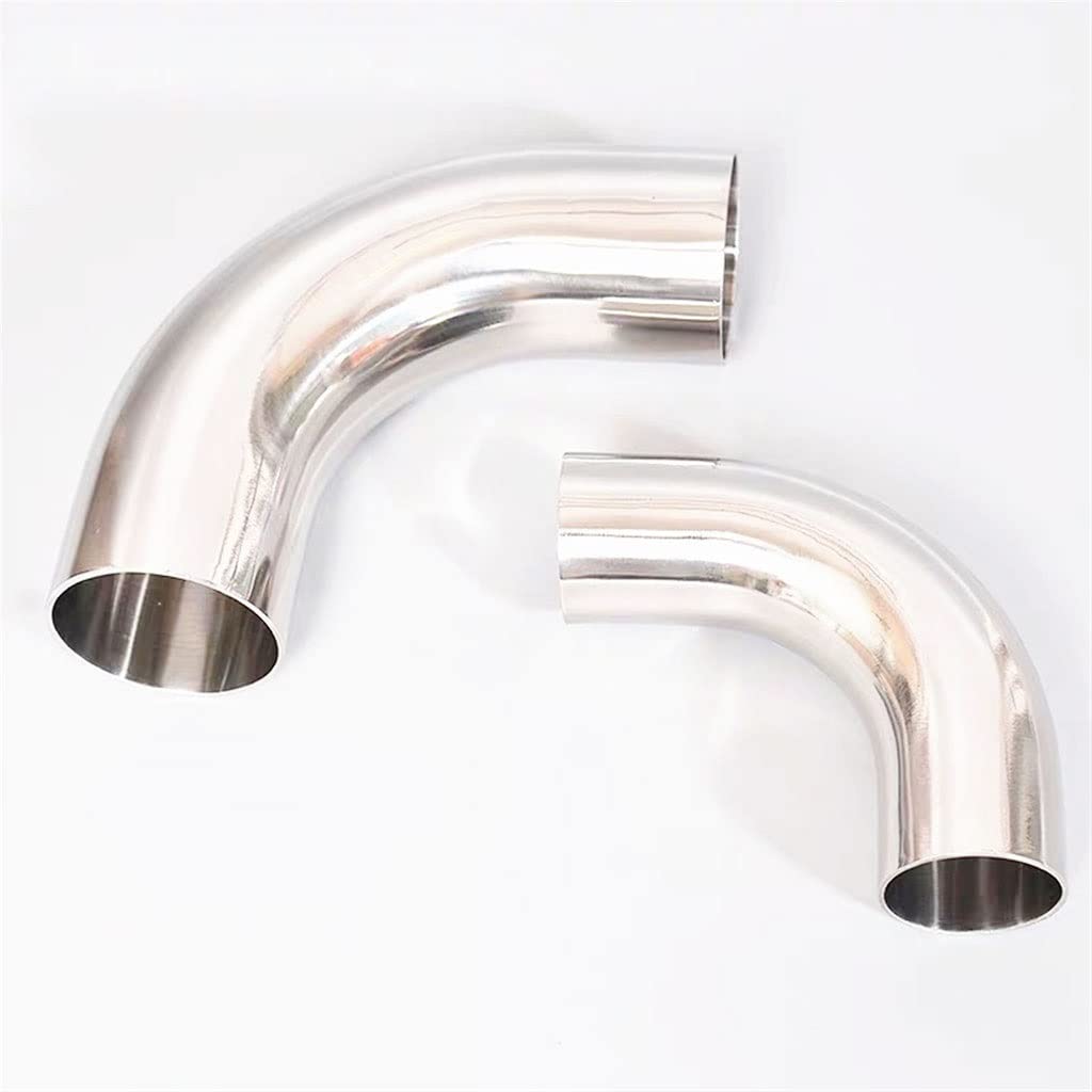 Conector de tubo de manguera, 1 codo de acero inoxidable 304 Od de 90 grados, accesorios de conexión de codo de soldadura sanitaria, grado de pulido 19/32/38/51/76/102 mm/multicolor/57 mm