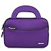 Evecase All-New Fire 7 Kids Edition Tablet Sleeve, Ultra Portable Handle Carrying Portfolio Neoprene Sleeve Case Bag for Amazon Fire HD 6/7 Kids Edition, 6'' / 7 inch HD Display - Purple