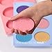 Ellipse Silicone Soap Molds - Set of 2 for 12 Cavities - Mixed Patterns - Soap Making Supplies by the Silly Pops