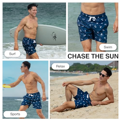 Image of Kanu Surf Men's Big Viper Extended Size Stripe Swim Trunk