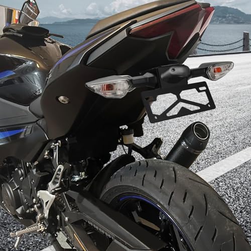 Image of Ninja 500 Fender Eliminator Kit, Tail Tidy License Plate Bracket Holder Motorcycle Fender Eliminator Compatible with Kawasaki Ninja 500 Z500 2024-2026 400 Z400 2018-2023 250 2018-2023