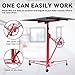 Drywall Lift,11Ft Drywall Lift Panel Hoist Jack Lifter Lockable Rolling Caster Drywall Lifter Construction Tools for Ceiling,Red