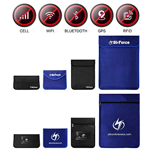 Faraday Bag, SiForce Signal Blocking Bag Dual Layer Shielding Case for Cell Phone 4.25" x 8" (LE Small) - Thumbnail 6