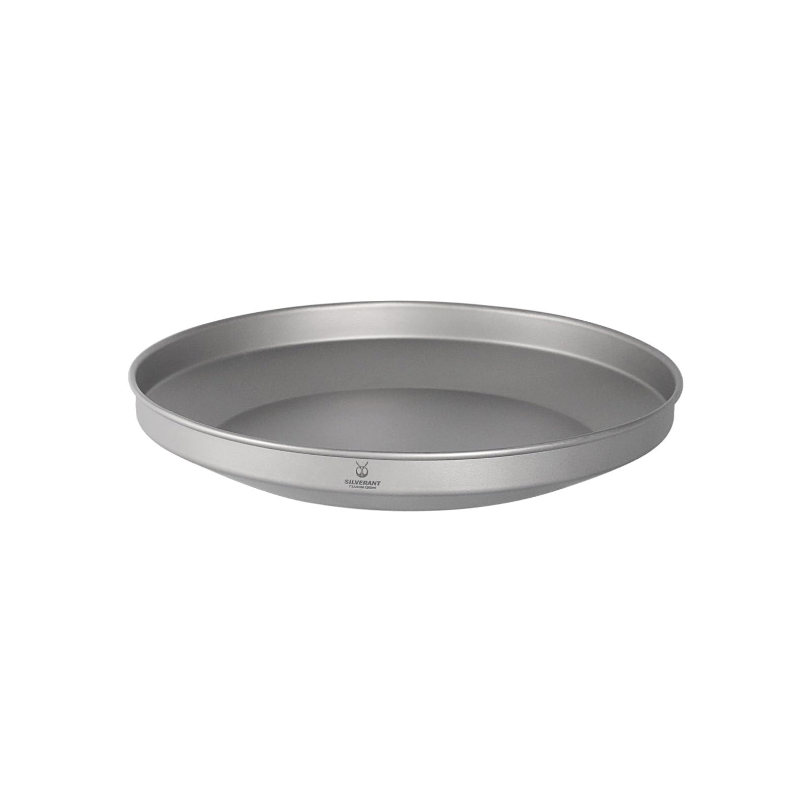 SILVERANT Titanium Camping Plates, Outdoor Dishware with Folding Handle Portable Cookware for Picnic Hiking Backpacking Bushcraft (1200ml)