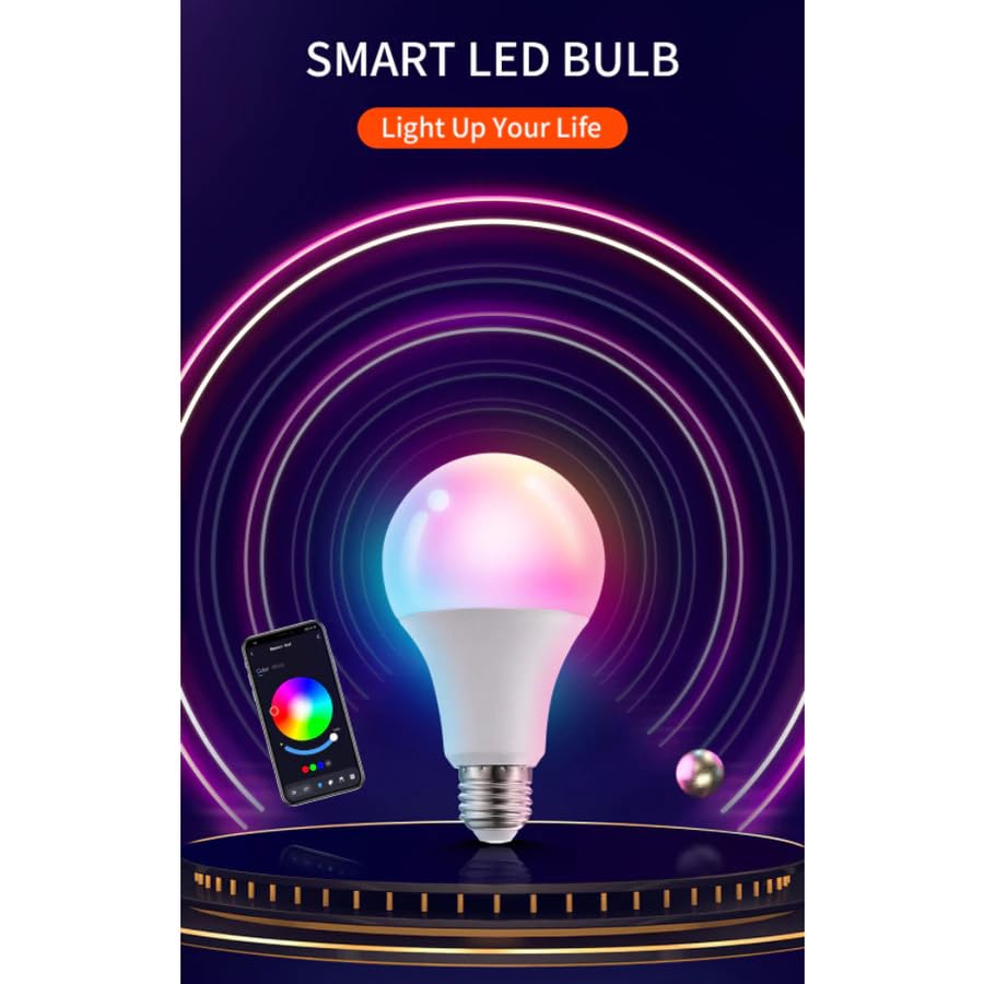 Lâmpada Inteligente LED Smart WI-FI compatível com Alexa, linha N...