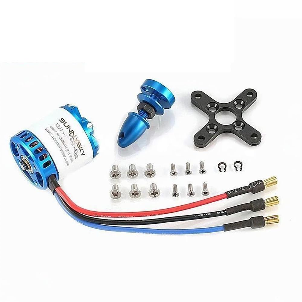 SPARKHOBBY X2212-III X2216-III 2212 2216 X Series 980/1250/1400/2600KV Short Flat Shaft for Sunnysky Brushless Motor Large Thrust Fixed-Wing (X2216-III 2600KV)