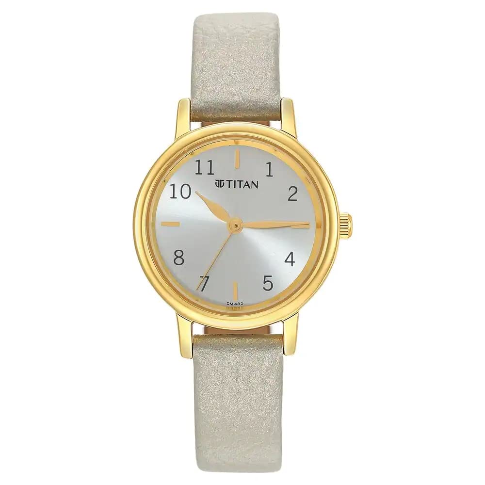 Titan Karishma Grey Dial Analog Leather Strap Watch for WoMen-NR2678YL01 (B0BFBRBNTN) Amazon Price History, Amazon Price Tracker