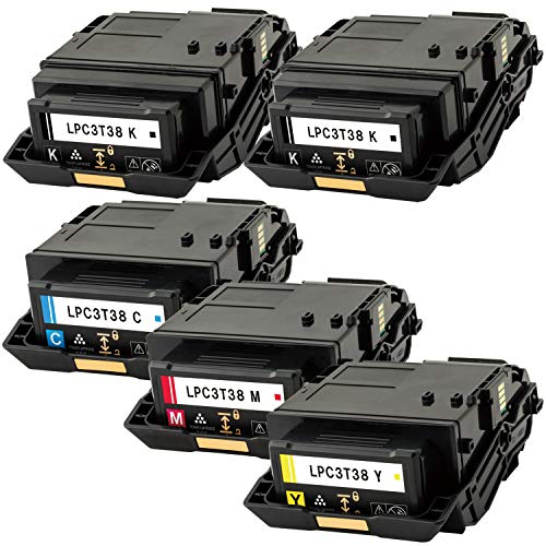 Amazon.co.jp: エプソン用 LPC3T38 互換トナー 4色 +ブラック1本 LP
