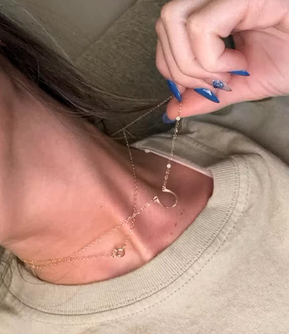 Gold Filled Horseshoe Necklace – Handmade Good Luck Pendant, 14K Yellow Gold Filled Chain - Image 5