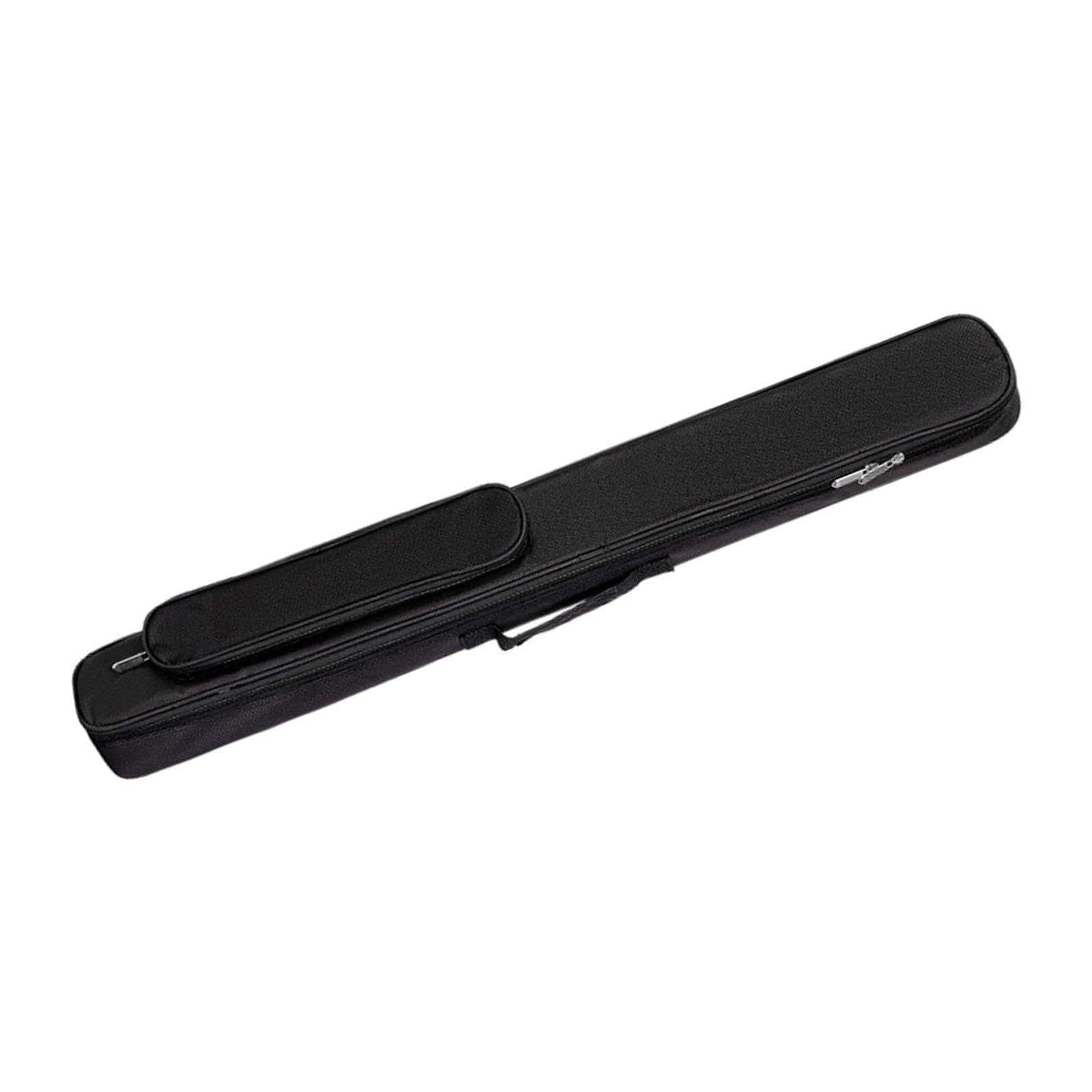 Oshhni Étui de Transport pour Queue de Billard 1/2, Housse de Protection à Fermeture éclair, Pochette de Rangement pour Accessoires, Sac pour Queue de