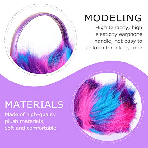 Abaodam Women Ear Muff Winter Warm Fluffy Earmuffs, Girls Faux Fur Ear Warmer Plush Muff Colorful Outdoor Ear Warmers ( Purple ) #TOP5