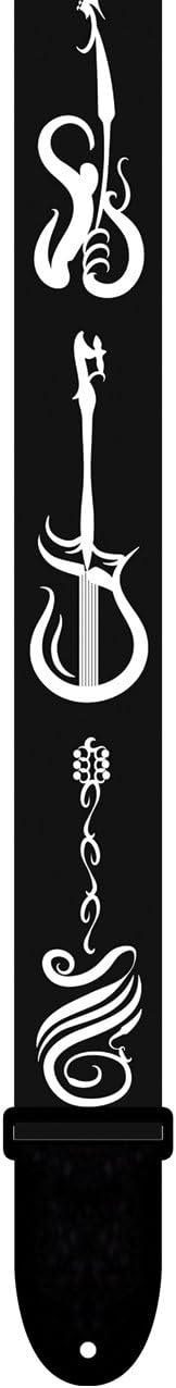 Perris Leathers LPCP-7027 The Black & White Collection Guitar Strap