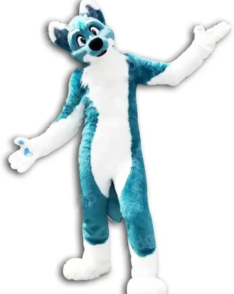 Husky Dog Mascot Costumes Christmas Party Dress Cartoon Character Party Costume Outfit