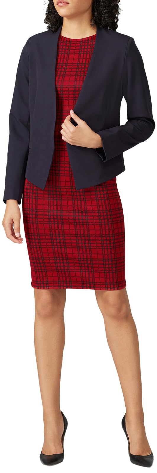 slate & willow Rent the Runway Pre-Loved Classic Collarless Blazer-picture-38