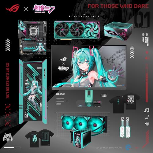 Image of ASUS ROG Strix X870E-H Gaming WIFI7 Hatsune Miku Edition AMD X870E ATX Motherboard, 16+2+1 Power Stages, Dynamic OC Switcher, Core Flex, DDR5, 4X M.2, PCIe 5.0, Dual USB4 Ports, USB 10Gbps Type-C