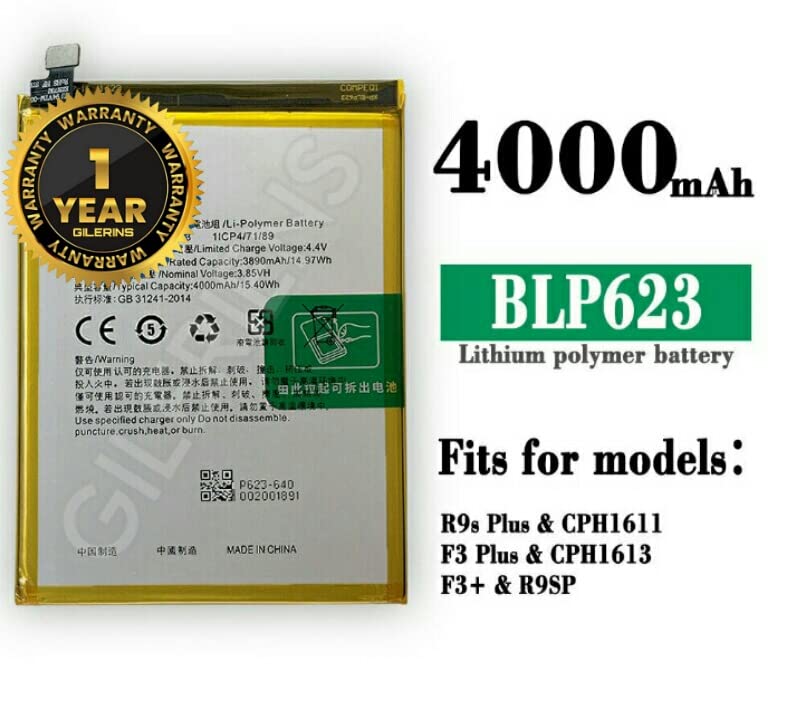 Image of Original BLP623 Battery for Oppo R9s Plus / F3 Plus Battery with 1 Year Warranty ****(A033)