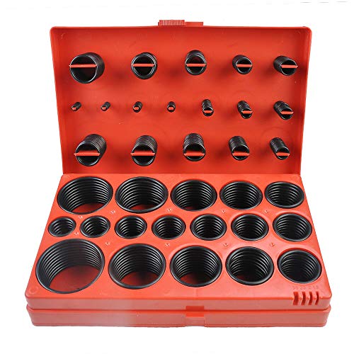 Gasea 407pcs 32 Imperial Sizes Rubber O Ring Sealing Gasket Washer Assortment Kit for Professional Plumbing, Automotive, Mechanic, Repairs, Air or Gas Connections