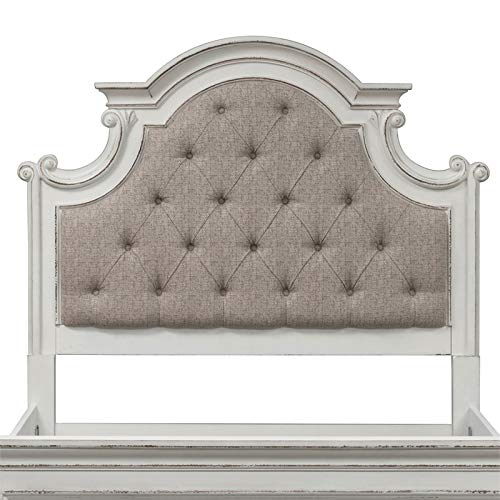 Liberty Furniture Industries Magnolia Manor King Upholstered Panel Headboard, W83 X D3 X H72, White #TOP8