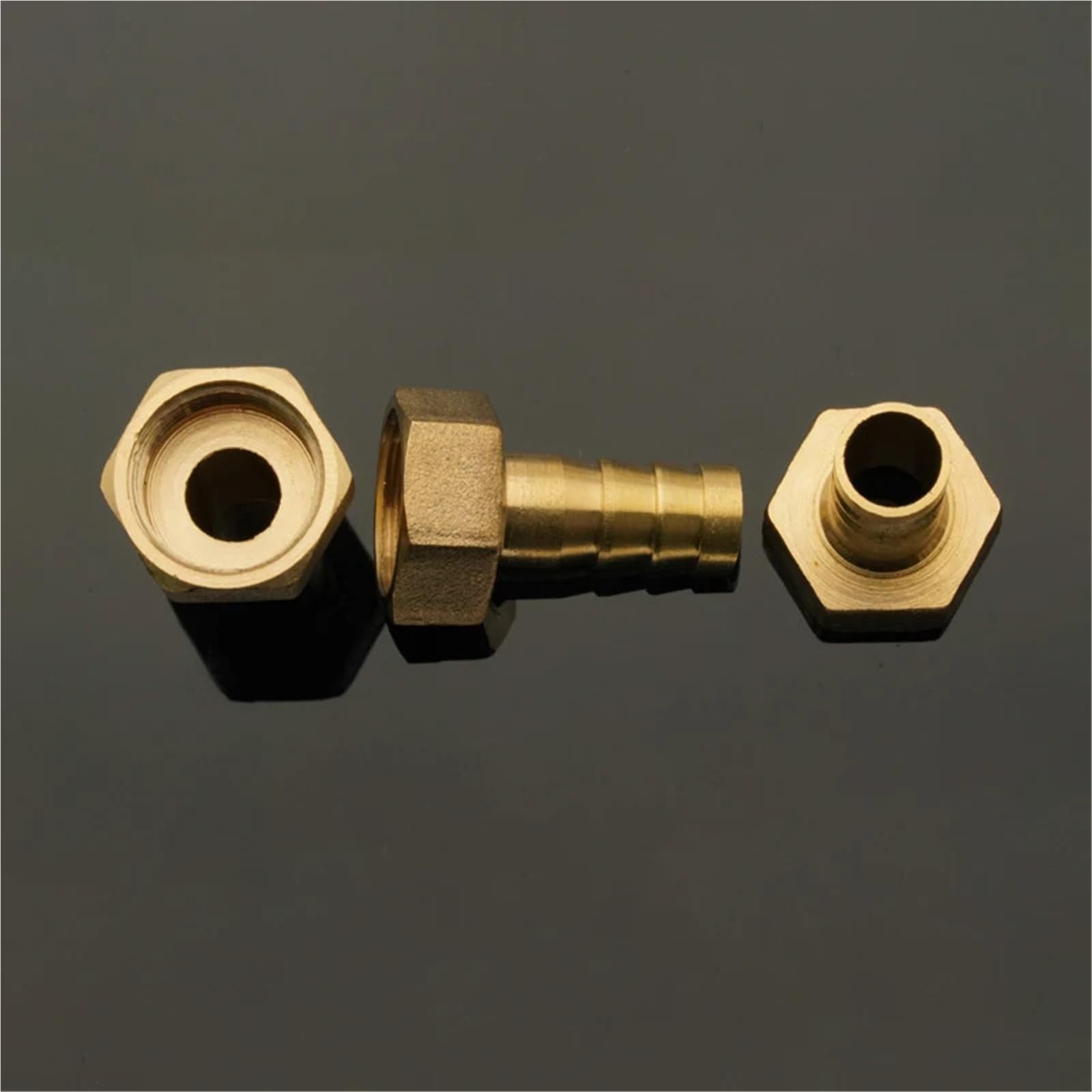 Pipe Fittings Brass ID 3mm-25mm Hose Connector M6-M22 and 1/8'' 1/4'' 3/8" 1/2'' Female Thread(32mm,1/2")