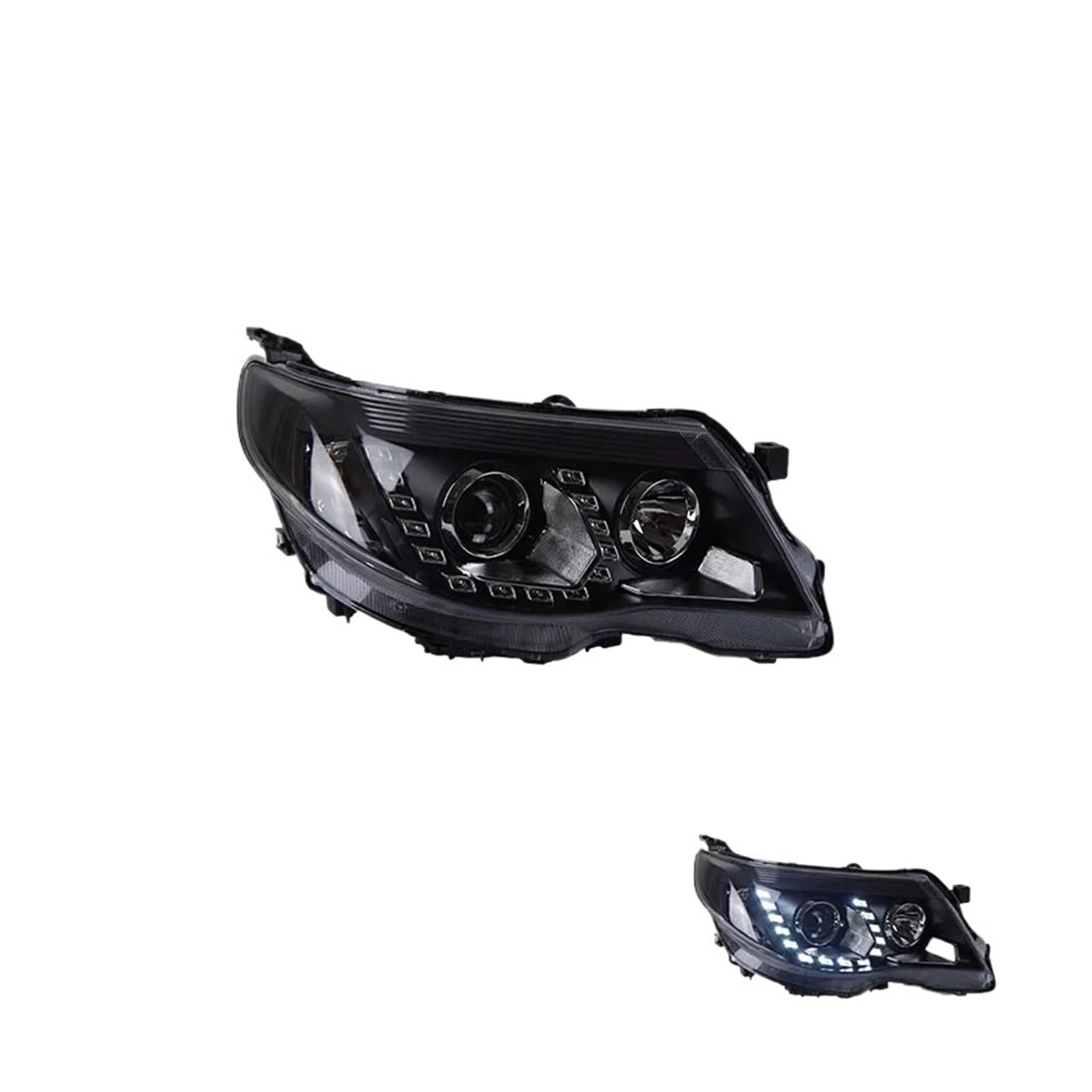 Fari Anteriori per Subaru Forester 2008-2012, proiettore di luci diurne (DRL) con Lente (Lampadina Non Inclusa).