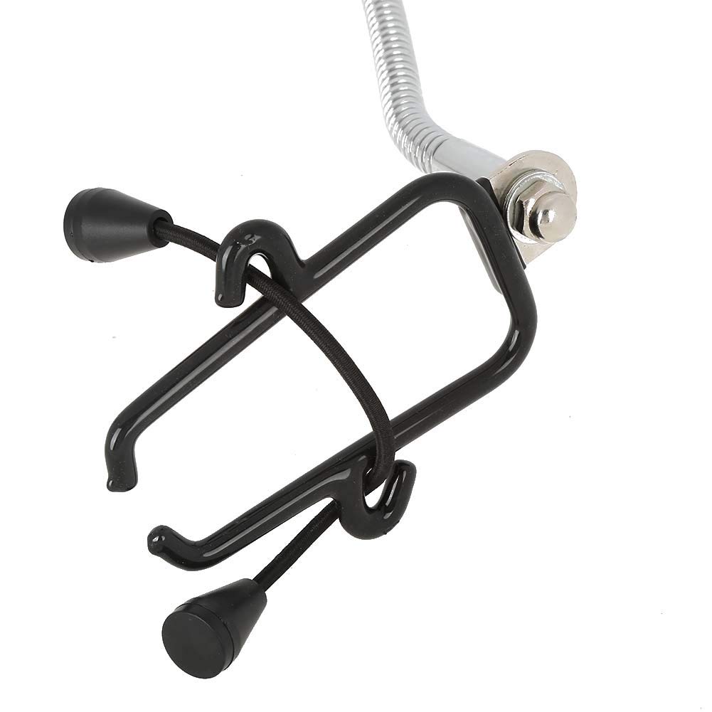 Support Sèche-cheveux Mains Libres Réglable - Pied Avec Col Cygne Pivotant 360°, Hauteur 68.5-97cm (Wakects)