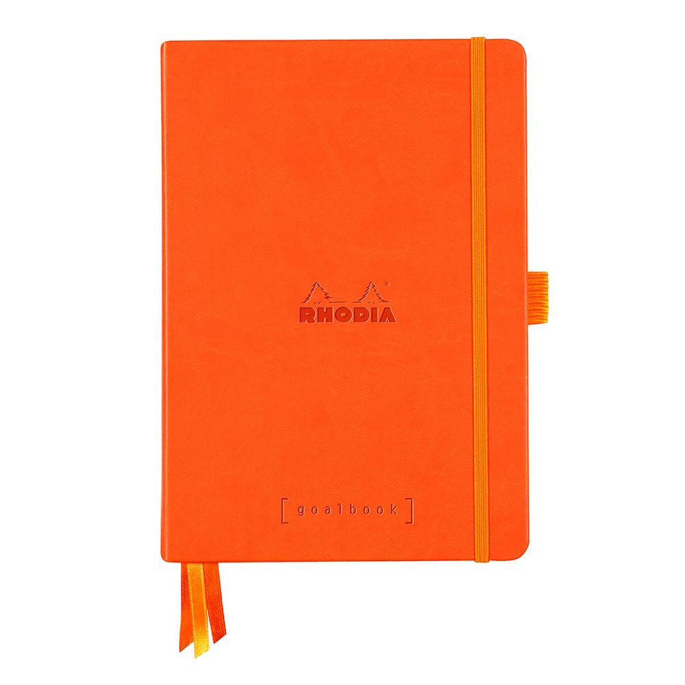 Rhodia Hardcover Goal Book, A5, Dot - Tangerine