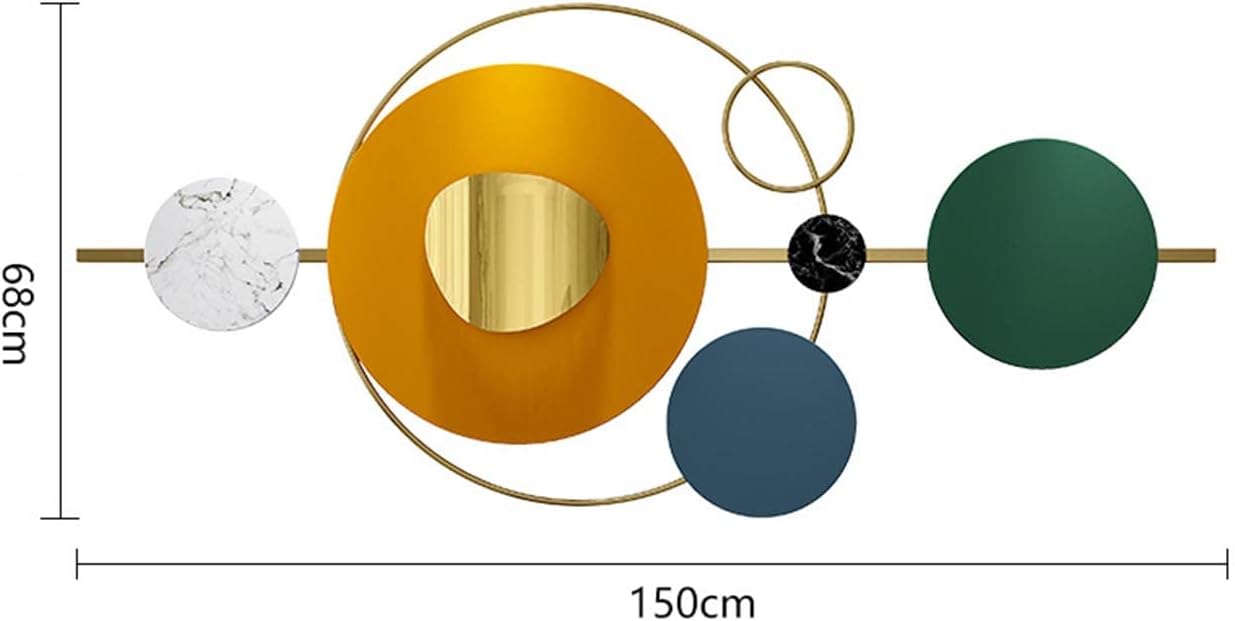 Creative Metal Wall Art Decoration, Metal Wall Decor for Study Living Room Bedroom, Wall Hanging Sculpture for Nature Home Art Decoration,150 * 68Cm