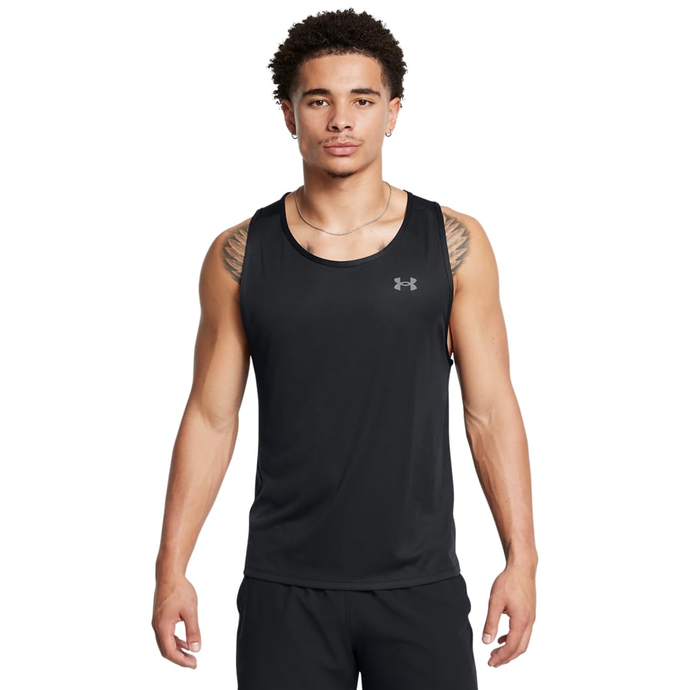 

                                                    Under Armour Men's Velocity Tank Top, (001) Black 