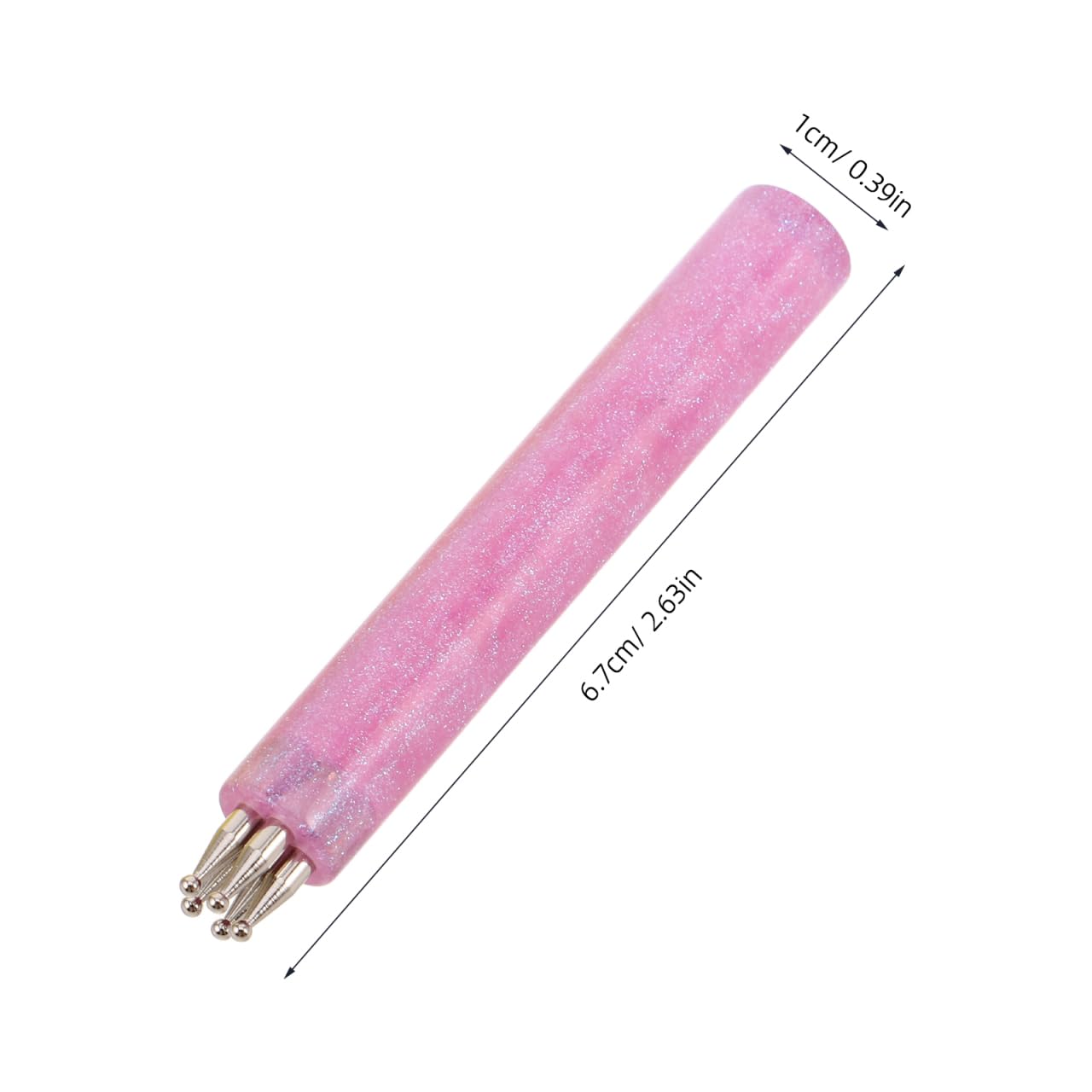 Nail Art Dotting Pen 2pcs Manicure Flower Petal Design Paint Tool for Smooth Dotting Easy Nail Drawing Party and Salon Decoration