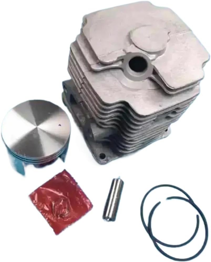 50mm Cylinder Piston Kit Compatible with Breaker Jack Hammer Cylinder Head Piston Assembly Replacement Parts (Color: Chrome Plated)