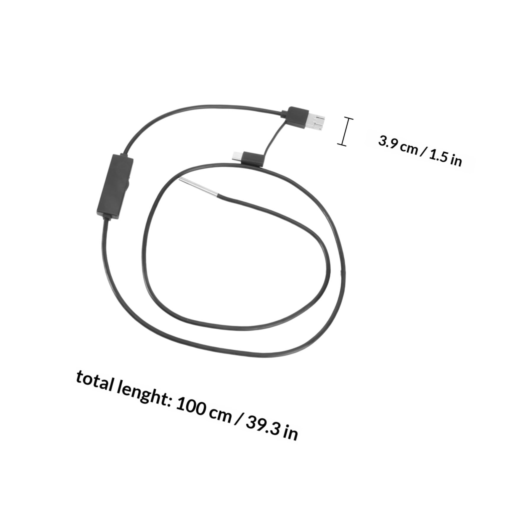 Telecamera Ispezione 720p 3.9mm Ultra Sottile Endoscopio Industriale Schermo HD e USB per PC e Telefono