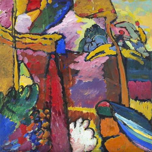 Impression d'art Kandinsky toile haute définition 60x90cm déco chic