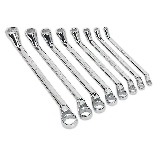 Siegen S0405 8pc Deep Offset Ring Spanner Set - Metric