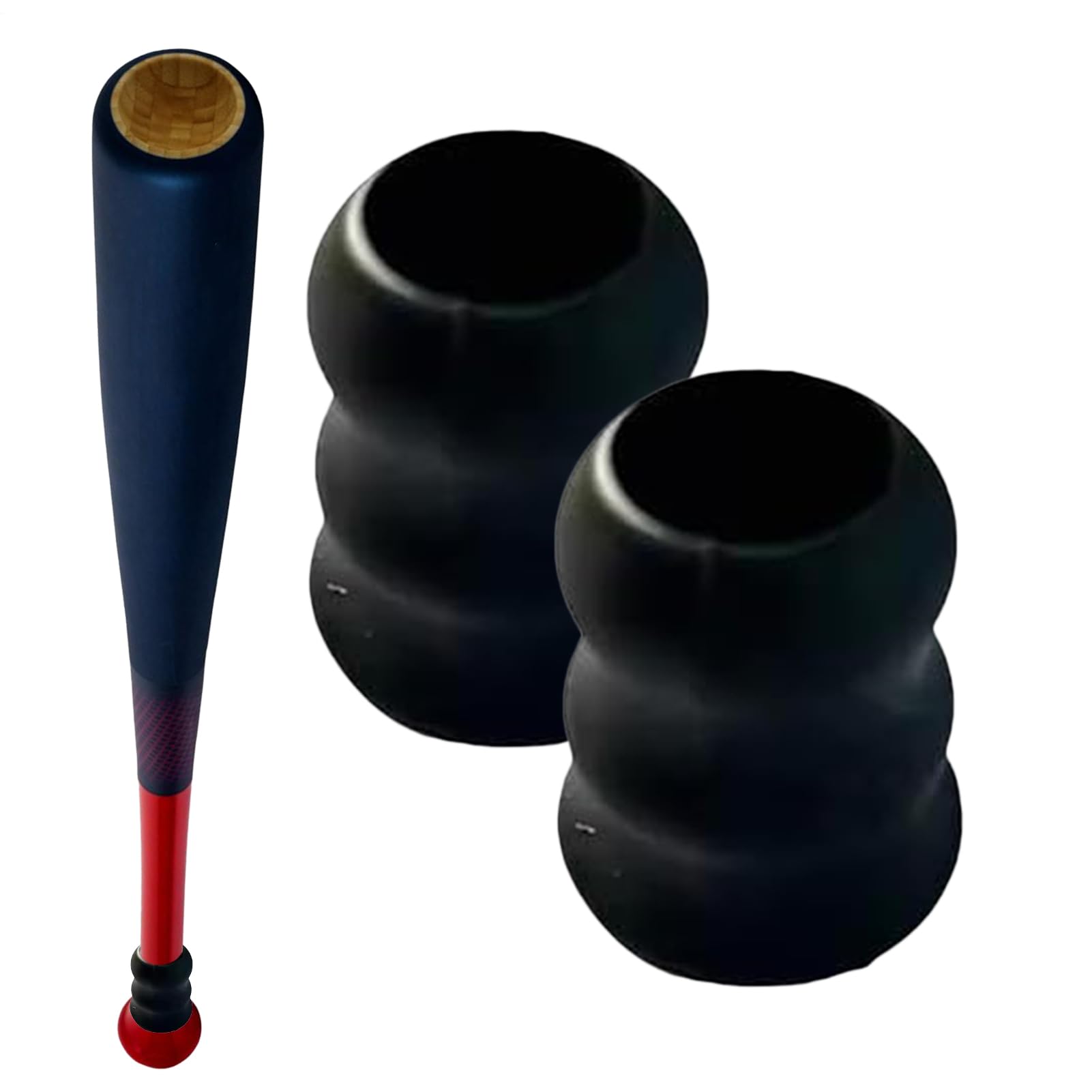 Genérico Envoltura Agarre béisbol, empuñaduras - Agarre Silicona 2X sin Deslizamiento, reemplazo Deportes la Cubierta Protectora Base, | empuñaduras, 2X Cubiertas 2 Paquetes, Manga