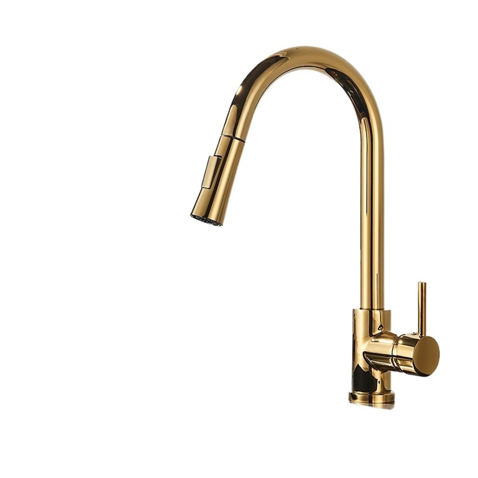 Grifo de cocina de oro pulido soluciona espacio en fregadero