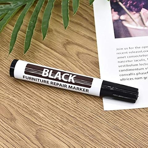 Faderr Furniture Touch Up Pen Marker Repair Wood Floor Cabinet Laminate Scratches Furniture Marker Magic Scratch Cover Touch up Pens Repair(Black) Cover