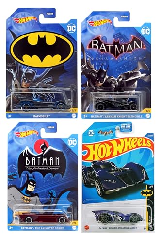 Hot Wheels Batman Batimóvil Set x4 vehículos 1:64 miniatura 1