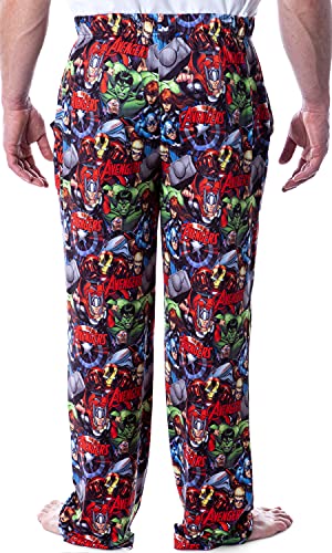 Marvel Mens' Avengers Unite Allover Character Loungewear Pajama Pants3