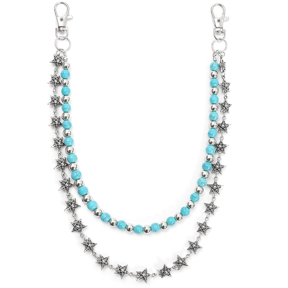 Amazon | Rockyu パンツチェーン メンズ 人気 おしゃれ 星型チェーン