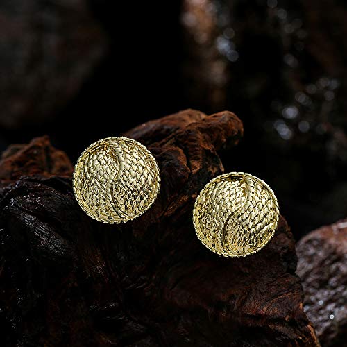 Women Gold Silver Clip Earrings Vintage Round Button Clip On Earrings Non Pierced Earrings4