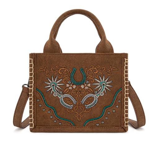 Bolso Mini Tote Bordado Montana West miniatura 1
