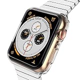 AVANA Etui do Apple Watch Series 6/5/4/SE 3/2/1, 44 mm, etui ochronne, silikonowe, TPU iWatch, przezroczyste, Slim Fit Case Bumper - przezroczyste