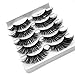 Produktbild Falsche Wimpern 5 Paar 3D Natürliche Wimpern Buschige Natürliche Schwarz Kreuz Nerz Haar Auge Peitsche schwarz Handgemacht