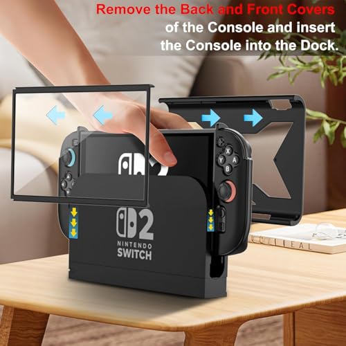 Funda para Nintendo Switch 2 2025 protectora de TPU con 2 tapas de agarre 2