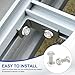 PATIKIL M5x16mm T-Slot Bolts, 16 Sets Drop-in Bolt Hammer Head with Hexagon Flange Nuts T-Bolt Stud Sliding Screw for 20 Series Aluminum Extrusion Profile, Silver